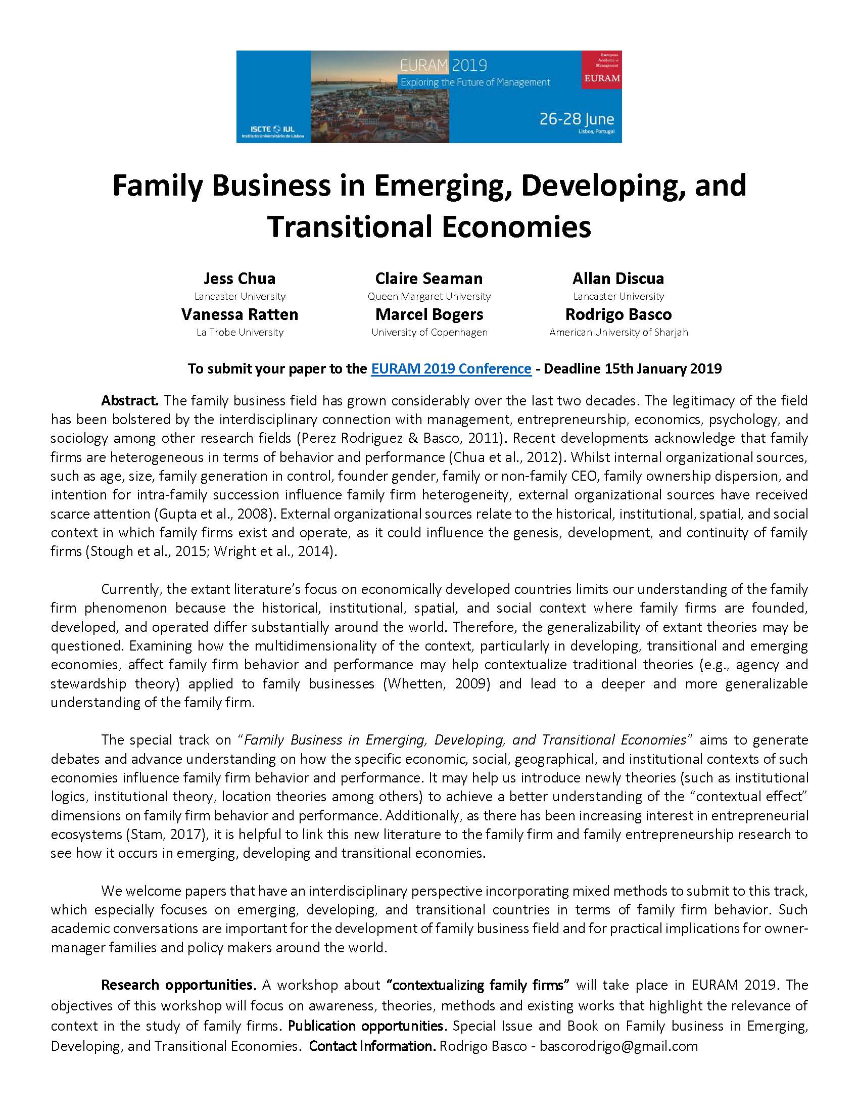 Family Business in Emerging